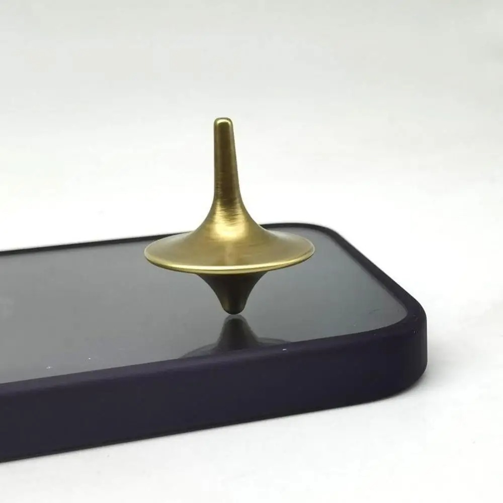 InceptionInspired Metal Spinning Top Gyroscope Stress Relief Desk Toy 4