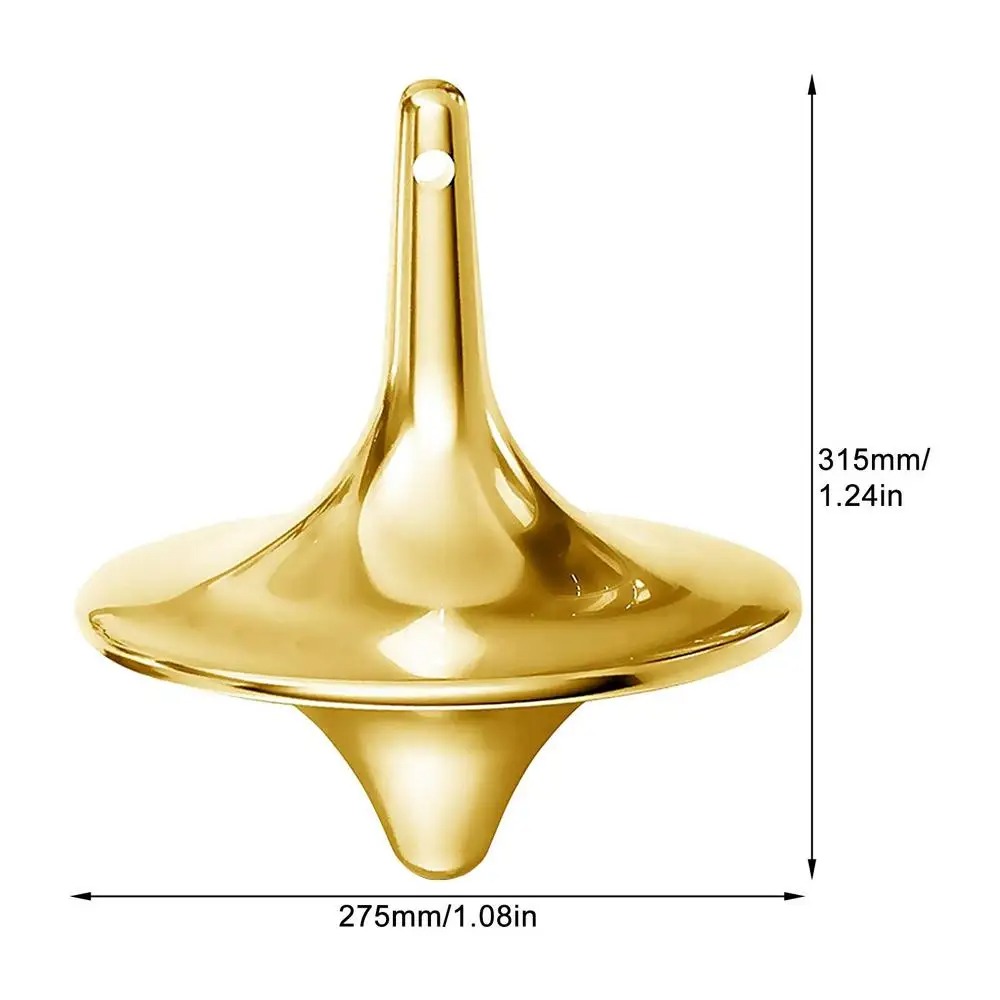 InceptionInspired Metal Spinning Top Gyroscope Stress Relief Desk Toy 5