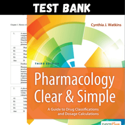 Latest 2023 Pharmacology Clear and Simple A Guide to Drug 3rd Edition by Cynthia J Watkins | All Chapters