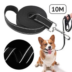 10m Long Dog Leash Reflective Training Pet Lanyard Traction Rope Lead