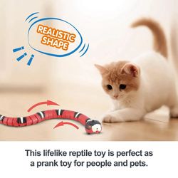 Smart Sensing Cat Toys Interactive Automatic Eletronic Snake Indoor Play Kitten Toy