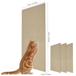 Cat Scratching Mat Cat Carpet with Self-Adhesive Trimmable Cat Scratching Post Carpet, Cat Scratch Furniture Protector