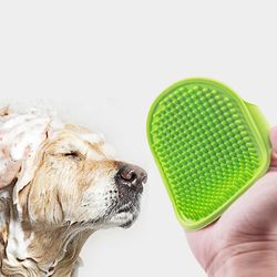 Soft Rubber Dog Brush Comb Cat Bath Brush Rubber Glove Hair Fur Grooming Massage Brush Pet Bath Supplies