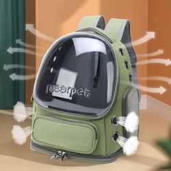 Transparent Pet Cat Carrier Bag Outdoor Travel Backpack for Cats Small Dogs Breathable Cat Carrying Bag