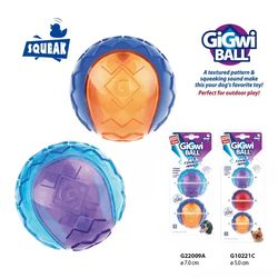 Gigwi Pet Toys G-Ball Series Interactive Squeaky Balls Bouncy