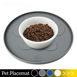 Pet Placemat Cat Food Mat Dog Bowl Pad Pet Feeding Mat Prevent Food and Water Spills Pet Supplies Silicone