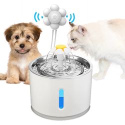 Automatic Cat Water Fountain Pet Dog Drinking Bowl with Infrared Motion Sensor Water Dispenser Feeder