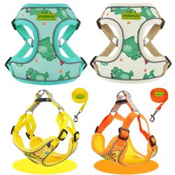 Cute Pet Harness with Leash for Small Medium Dogs Reflective Puppy Vest Chest Strap
