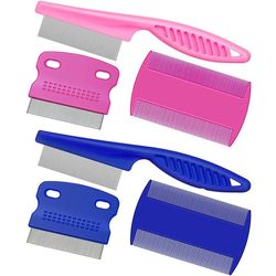 Pet Comb Pet Tear Stain Remover Dog Grooming Comb Gently Removes Mucus and Crust Small Lice Flea Combs
