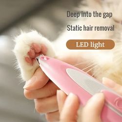 Pet Electric Pushing Scissors Cat Foot Shaver Special Dog Hair Shaver Fader Electric Mute Cat Claw Pedicure Artifact