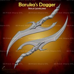Baruka Dagger Cosplay Solo Leveling - STL File 3D print model
