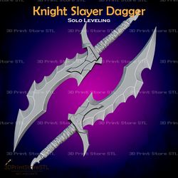 knight slayer dagger cosplay solo leveling - stl file 3d print model