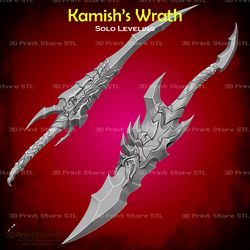 Kamish Wrath Dagger Cosplay Solo Leveling - STL File 3D print model