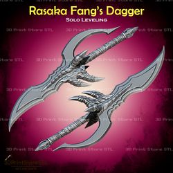 Rasaka Fang Dagger Cosplay Solo Leveling - STL File 3D print model