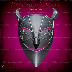 demiurge mask cosplay overlord - stl file 3d print model
