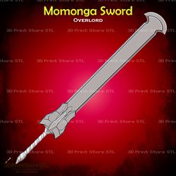 Momonga Sword Cosplay OverLord - STL File 3D print model
