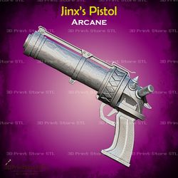 Jinx Pistol Clap Cosplay Arcane - STL File 3D print model