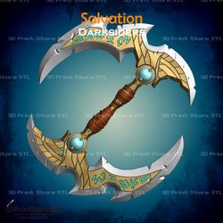 salvation weapon cosplay darksiders - stl file 3d print model