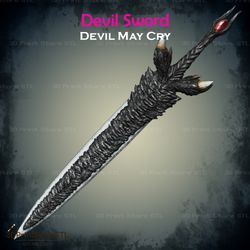 Devil Sword Cosplay Devil May Cry - STL File 3D print model
