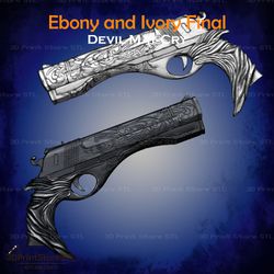 Ebony and Ivory Final Cosplay Devil May Cry - STL File 3D print model