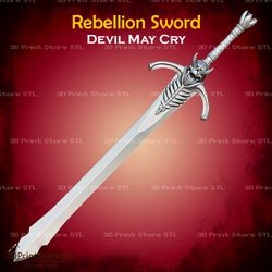 Rebellion Sword Cosplay Devil May Cry - STL File 3D print model