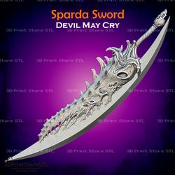 Sparda Demon Sword Cosplay Devil May Cry - STL File 3D print model