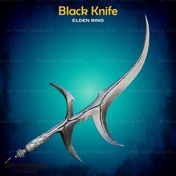 Black Knife Cosplay Elden Ring - STL File 3D print model