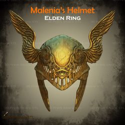 Malenia Helmet Cosplay Elden Ring - STL File 3D print model