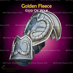 golden fleece cosplay god of war - stl file 3d print model