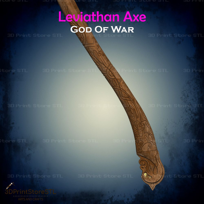 Leviathan Axe Cosplay God Of War STL File 3D Print Model 2