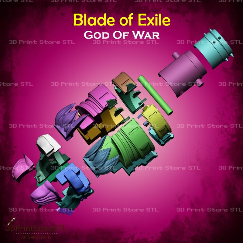 Nemean Cestus Cosplay God Of War STL File 3D Print Model 5