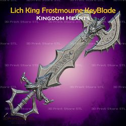 lich king frostmourne blade cosplay kingdom hearts - stl file 3d print model