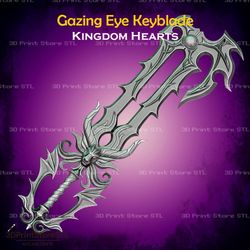 gazing eye keyblade cosplay kingdom hearts - stl file 3d print model