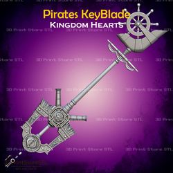 pirates key blade cosplay kingdom hearts - stl file 3d print model