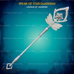 janna spear of star guardian cosplay league of legends 3d print model