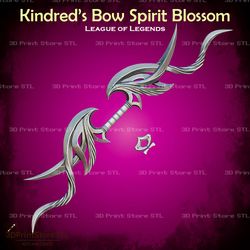 kindred bow spirit blossom cosplay league of legends - stl file 3d print model