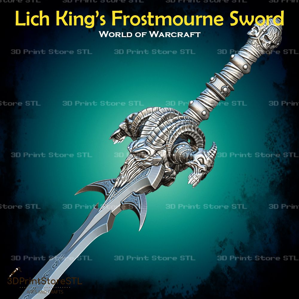 Lich King Frostmourne Cosplay World Of Warcraft STL File 2