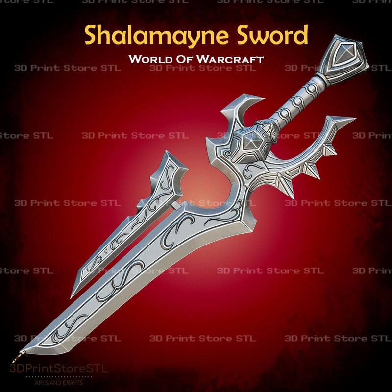 Shalamayne Sword Cosplay World Of Warcraft  STL File 1