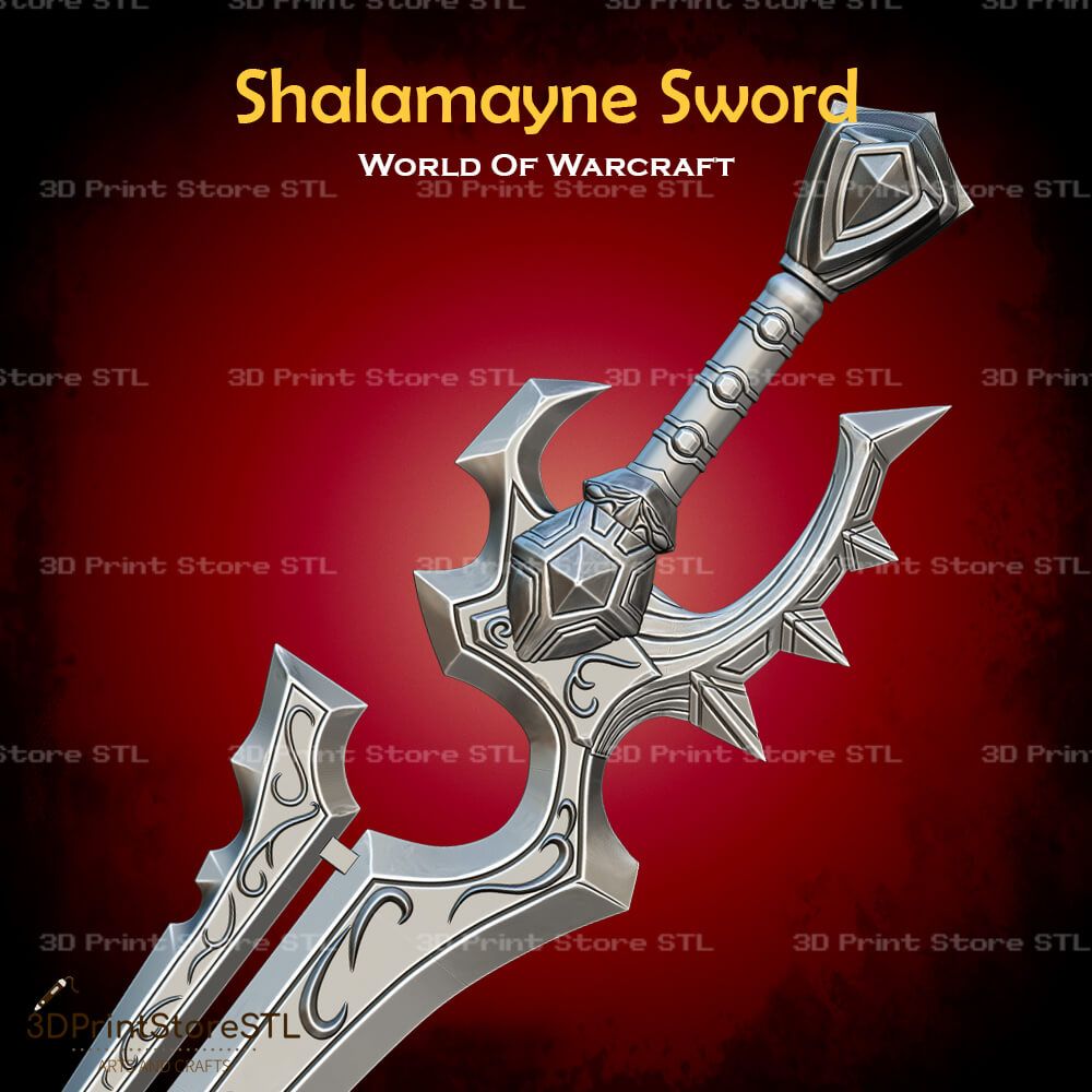Shalamayne Sword Cosplay World Of Warcraft  STL File 2
