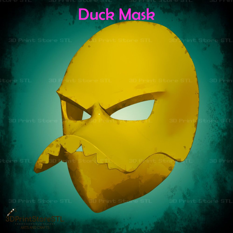 Duck Mask Cosplay Halloween Fan Art 3D Print Model 1