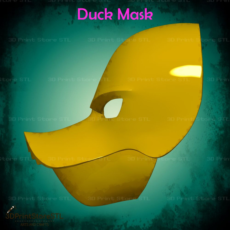 Duck Mask Cosplay Halloween Fan Art 3D Print Model 2