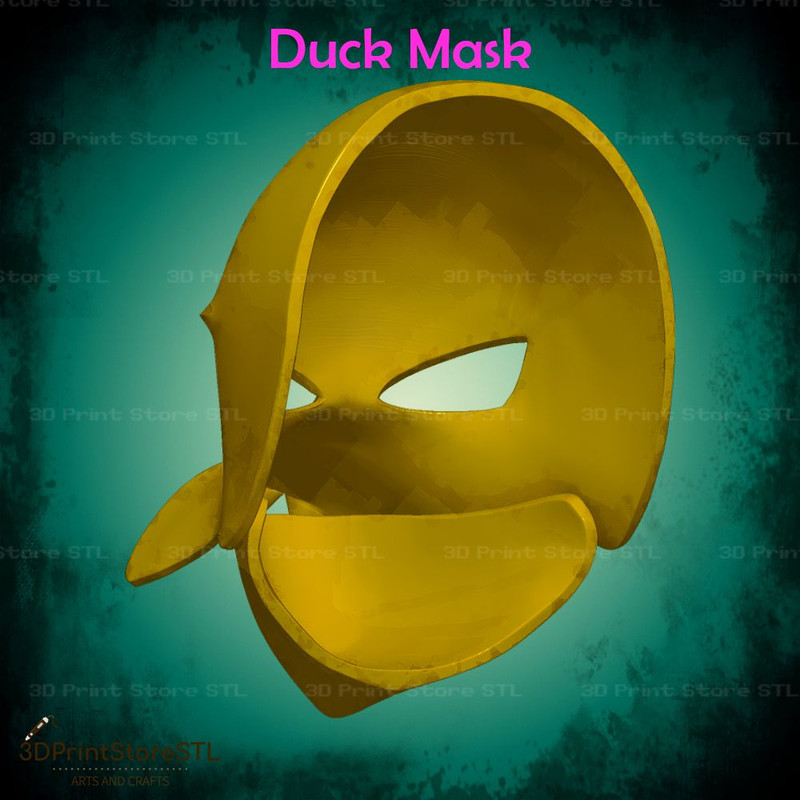 Duck Mask Cosplay Halloween Fan Art 3D Print Model 3