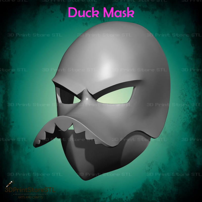 Duck Mask Cosplay Halloween Fan Art 3D Print Model 4