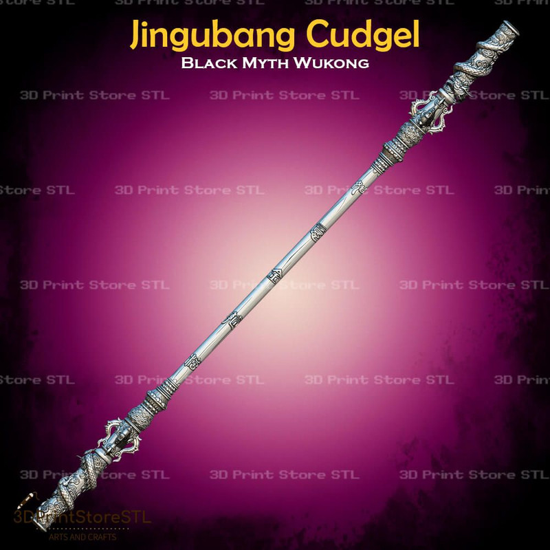 Jingubang Cudgel Cosplay Black Myth Wukong STL File 3D Print Model 0