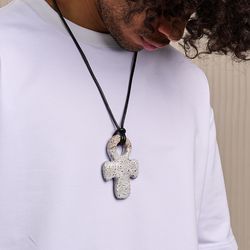 Men's Ankh Cross Pendant Necklace / Christian Jewelry