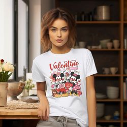mickey and minnie in love shirt, disney valentines love sweatshirt, magic kingdom shirt, valentine day couple shirt, dis