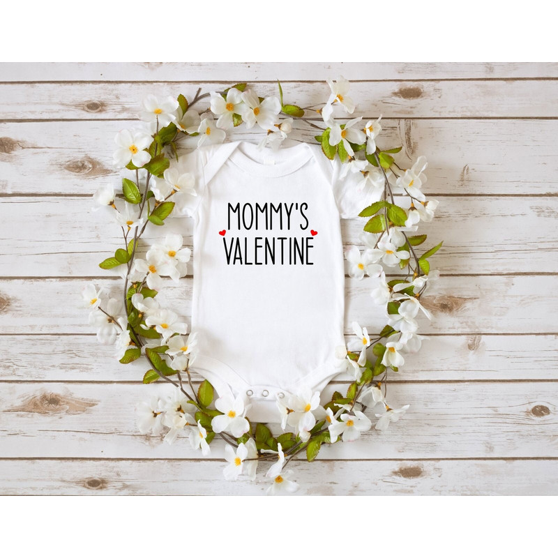 Mommy's Valentine Shirt, Valentines Day Onesie, Little Valentine Tee, Kids Valentines Shirt, Toddler Valentines Bodysuit, Baby Boy Valentine.jpg