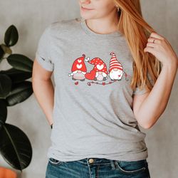 valentine gnome shirt, gnome love shirt, valentines day gift, couple matching shirt, be my valentine shirt, heart t-shir
