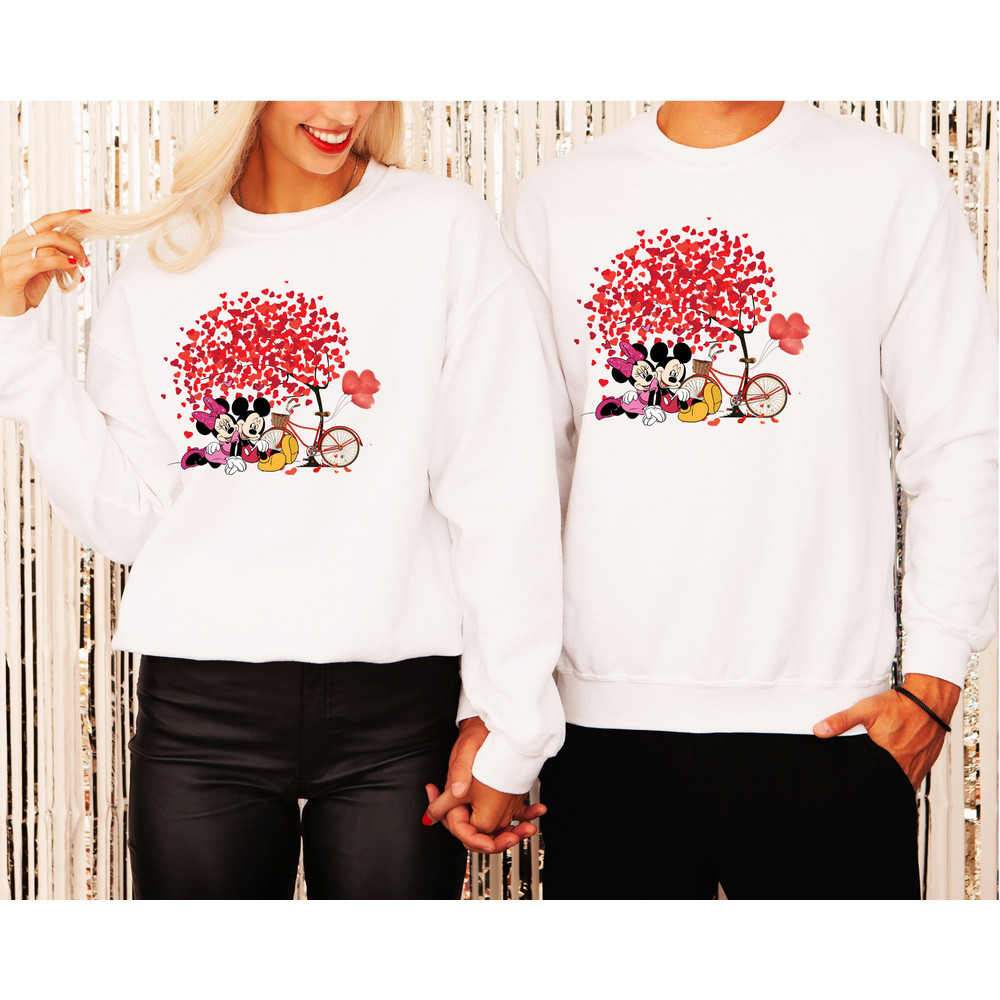 Disneyland Valentine Sweatshirt, Disneyland Couple Valentine Sweater, Disneyworld Valentines Day, Mickey and Minnie, Couple Matching Sweater.jpg