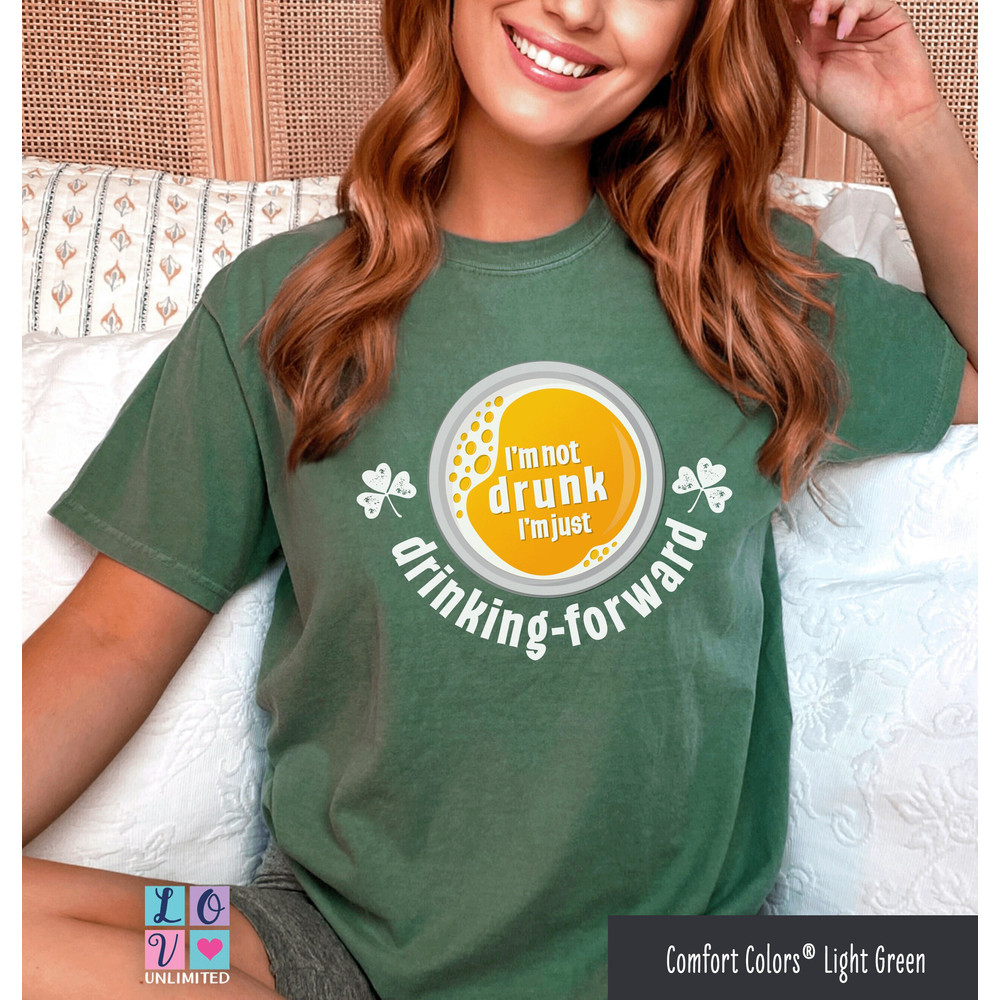 Funny Beer Drinking Shamrock St. Patty's Day Comfort Oversized T-shirt, Best Gift for Him or Her Beer Drinking Graphic St Patrick Day Shirt.jpg